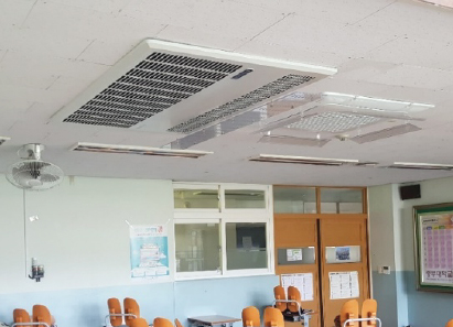 복합공조기 설치 모습